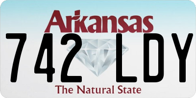 AR license plate 742LDY