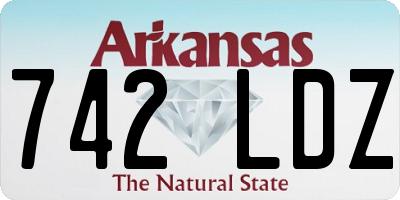 AR license plate 742LDZ
