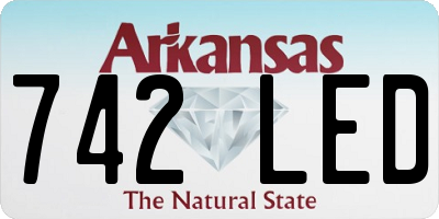 AR license plate 742LED