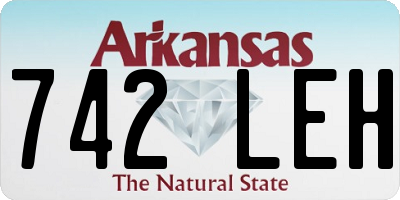 AR license plate 742LEH
