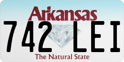 AR license plate 742LEI