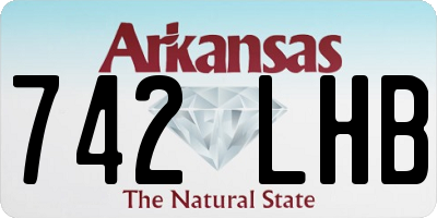 AR license plate 742LHB