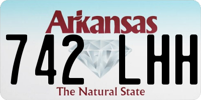 AR license plate 742LHH
