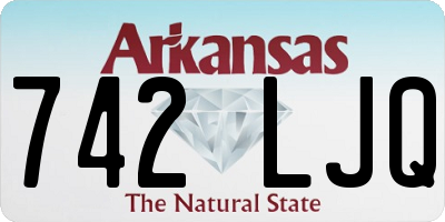 AR license plate 742LJQ