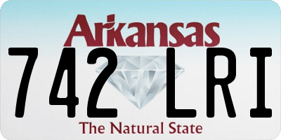 AR license plate 742LRI