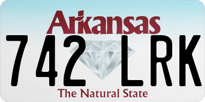 AR license plate 742LRK