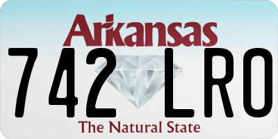 AR license plate 742LRO