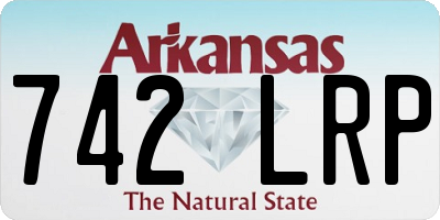 AR license plate 742LRP