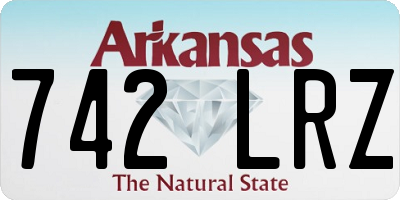 AR license plate 742LRZ