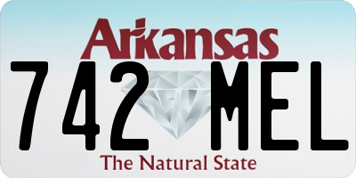 AR license plate 742MEL