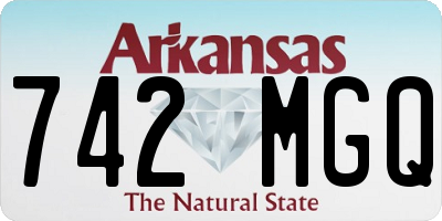 AR license plate 742MGQ