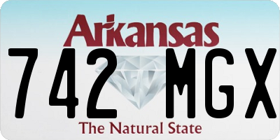 AR license plate 742MGX
