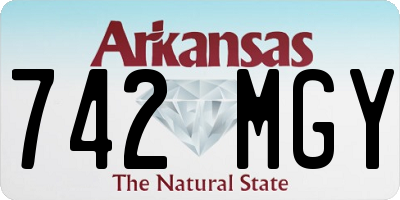 AR license plate 742MGY