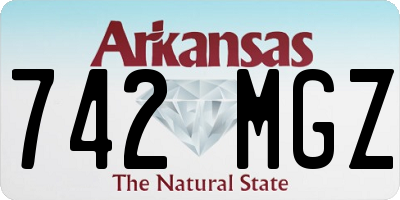 AR license plate 742MGZ