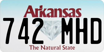 AR license plate 742MHD