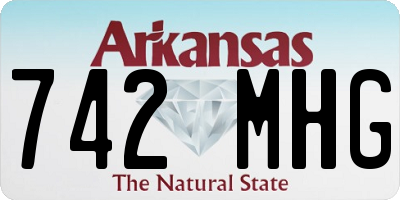 AR license plate 742MHG