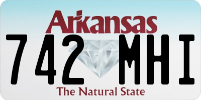 AR license plate 742MHI