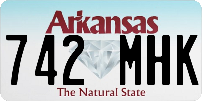 AR license plate 742MHK