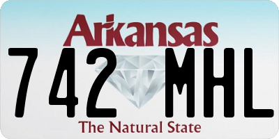 AR license plate 742MHL