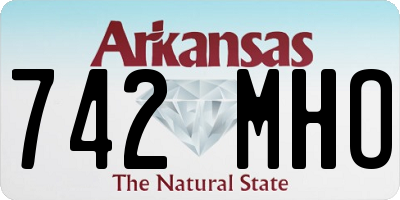 AR license plate 742MHO