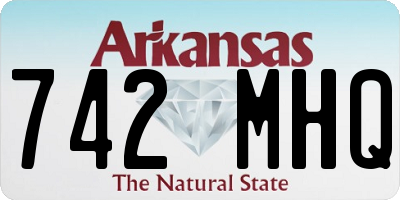 AR license plate 742MHQ