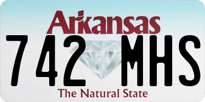 AR license plate 742MHS