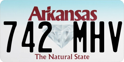 AR license plate 742MHV