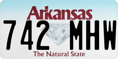 AR license plate 742MHW