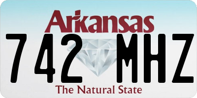 AR license plate 742MHZ