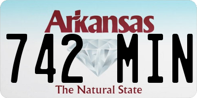 AR license plate 742MIN