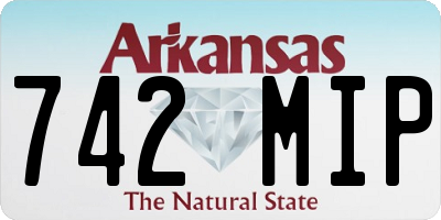 AR license plate 742MIP