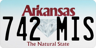 AR license plate 742MIS