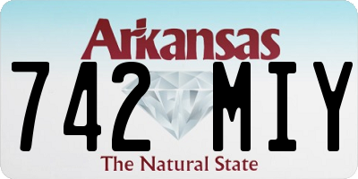 AR license plate 742MIY
