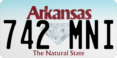 AR license plate 742MNI