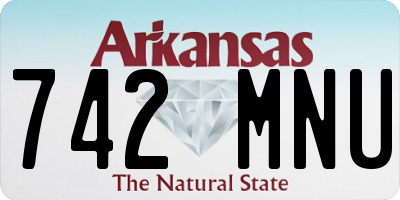 AR license plate 742MNU