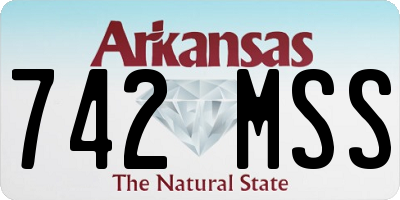 AR license plate 742MSS