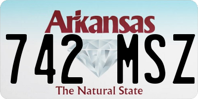 AR license plate 742MSZ