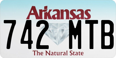 AR license plate 742MTB