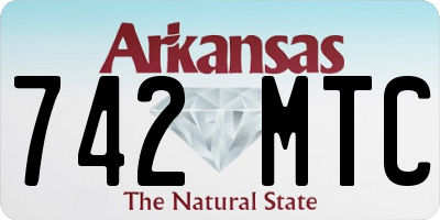 AR license plate 742MTC