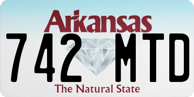 AR license plate 742MTD