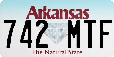 AR license plate 742MTF