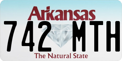 AR license plate 742MTH