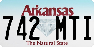 AR license plate 742MTI