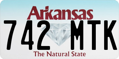 AR license plate 742MTK