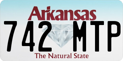AR license plate 742MTP
