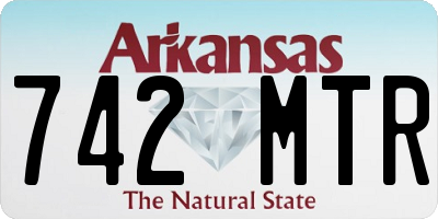 AR license plate 742MTR