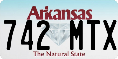 AR license plate 742MTX