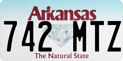 AR license plate 742MTZ