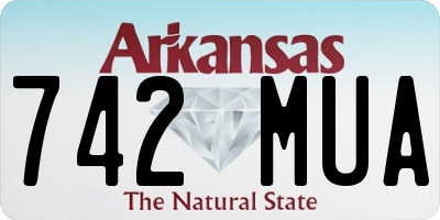 AR license plate 742MUA