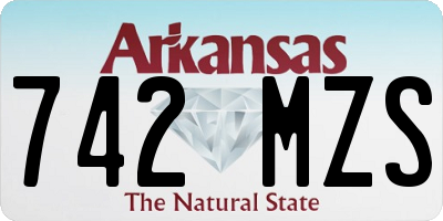 AR license plate 742MZS